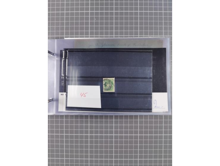 Norwegen: 1885/1934, Sammlung “Nummern-Stempel der Schiffspost ex 17/837” mit über 40 Briefen, Karten und GSK sowie einigen l