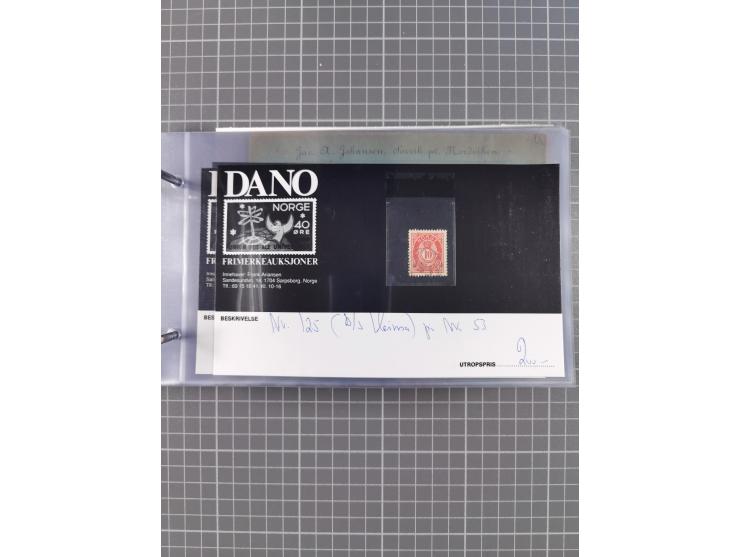 Norwegen: 1885/1934, Sammlung “Nummern-Stempel der Schiffspost ex 17/837” mit über 40 Briefen, Karten und GSK sowie einigen l