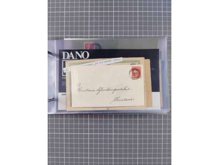 Norwegen: 1885/1934, Sammlung “Nummern-Stempel der Schiffspost ex 17/837” mit über 40 Briefen, Karten und GSK sowie einigen l