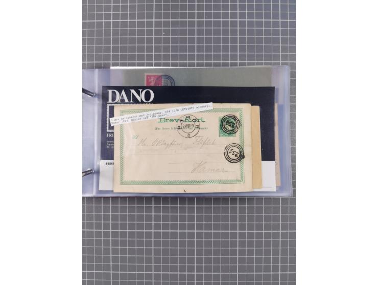 Norwegen: 1885/1934, Sammlung “Nummern-Stempel der Schiffspost ex 17/837” mit über 40 Briefen, Karten und GSK sowie einigen l