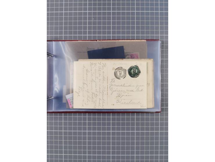 Norwegen: 1885/1934, Sammlung “Nummern-Stempel der Schiffspost ex 17/837” mit über 40 Briefen, Karten und GSK sowie einigen l