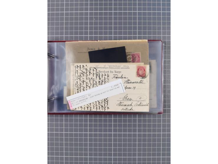 Norwegen: 1885/1934, Sammlung “Nummern-Stempel der Schiffspost ex 17/837” mit über 40 Briefen, Karten und GSK sowie einigen l