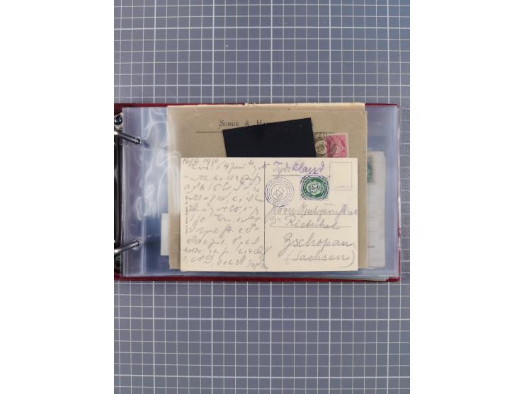 Norwegen: 1885/1934, Sammlung “Nummern-Stempel der Schiffspost ex 17/837” mit über 40 Briefen, Karten und GSK sowie einigen l