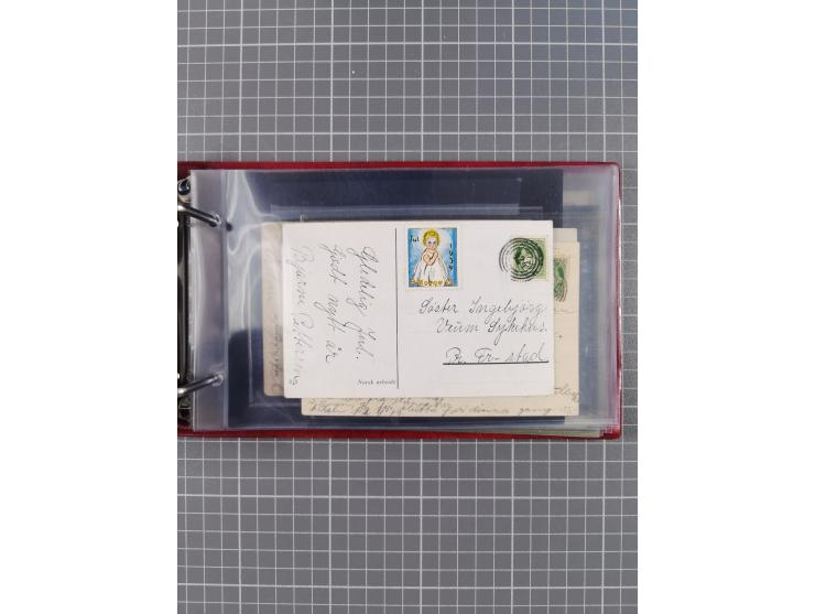 Norwegen: 1885/1934, Sammlung “Nummern-Stempel der Schiffspost ex 17/837” mit über 40 Briefen, Karten und GSK sowie einigen l