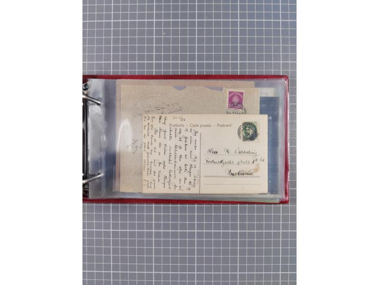 Norwegen: 1885/1934, Sammlung “Nummern-Stempel der Schiffspost ex 17/837” mit über 40 Briefen, Karten und GSK sowie einigen l