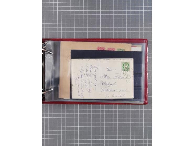 Norwegen: 1885/1934, Sammlung “Nummern-Stempel der Schiffspost ex 17/837” mit über 40 Briefen, Karten und GSK sowie einigen l