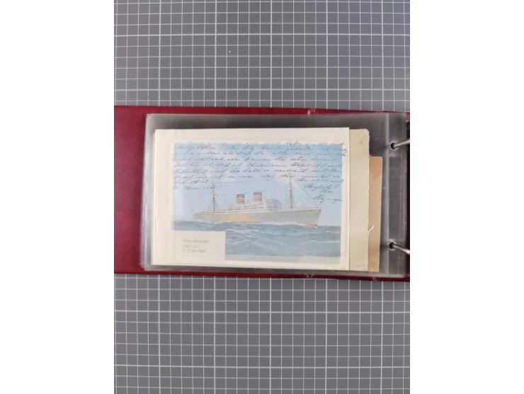 1936/39, Sammlung “DSP Deutsche Afrika-Linien/Hamburg-Afrika” mit ca. 65 Briefen, Karten und GSK, dabei viele verschiedene St