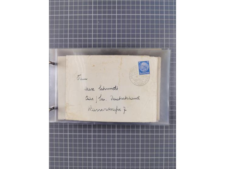 1936/39, Sammlung “DSP Deutsche Afrika-Linien/Hamburg-Afrika” mit ca. 65 Briefen, Karten und GSK, dabei viele verschiedene St