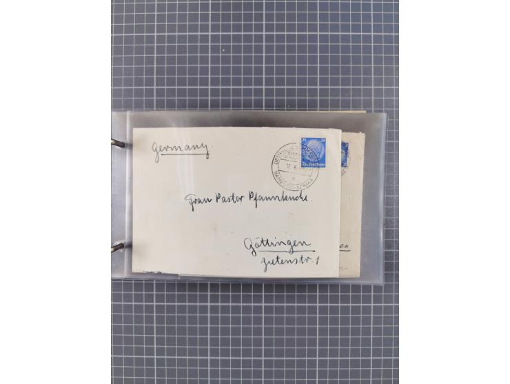 1936/39, Sammlung “DSP Deutsche Afrika-Linien/Hamburg-Afrika” mit ca. 65 Briefen, Karten und GSK, dabei viele verschiedene St