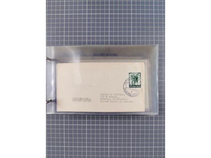 1936/39, Sammlung “DSP Deutsche Afrika-Linien/Hamburg-Afrika” mit ca. 65 Briefen, Karten und GSK, dabei viele verschiedene St