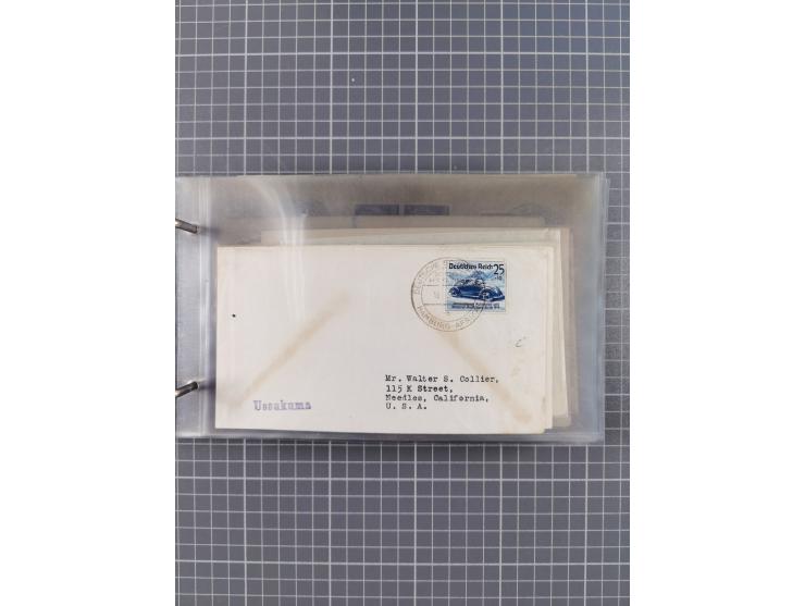 1936/39, Sammlung “DSP Deutsche Afrika-Linien/Hamburg-Afrika” mit ca. 65 Briefen, Karten und GSK, dabei viele verschiedene St