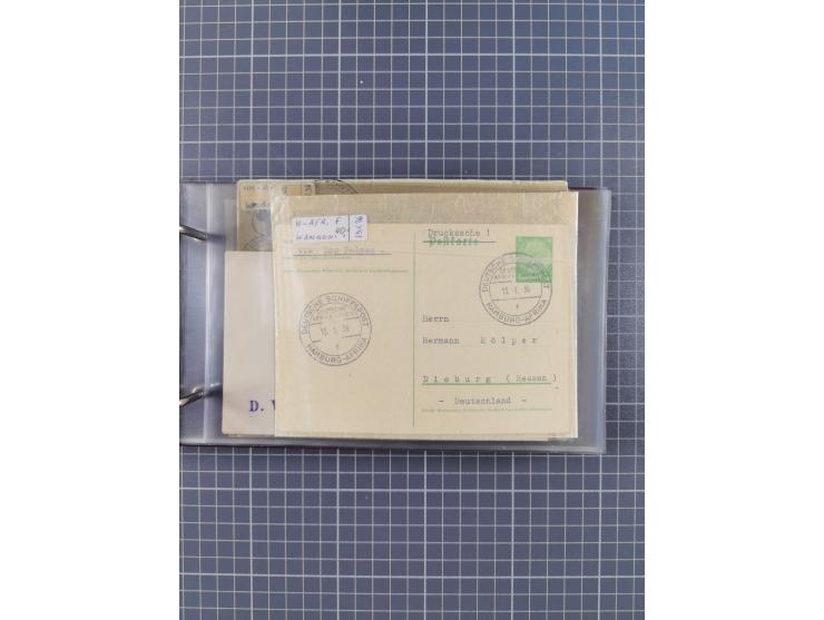 1936/39, Sammlung “DSP Deutsche Afrika-Linien/Hamburg-Afrika” mit ca. 65 Briefen, Karten und GSK, dabei viele verschiedene St