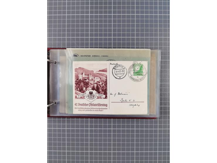 1936/39, Sammlung “DSP Deutsche Afrika-Linien/Hamburg-Afrika” mit ca. 65 Briefen, Karten und GSK, dabei viele verschiedene St