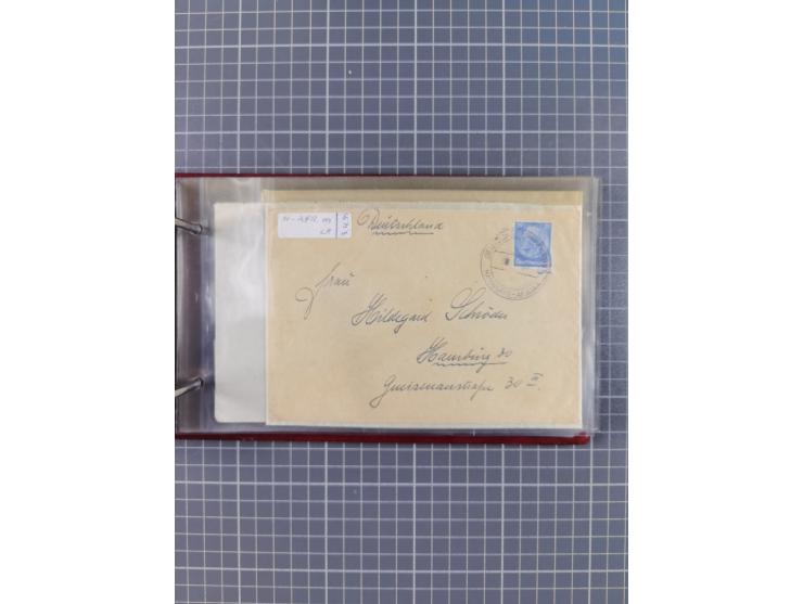 1936/39, Sammlung “DSP Deutsche Afrika-Linien/Hamburg-Afrika” mit ca. 65 Briefen, Karten und GSK, dabei viele verschiedene St
