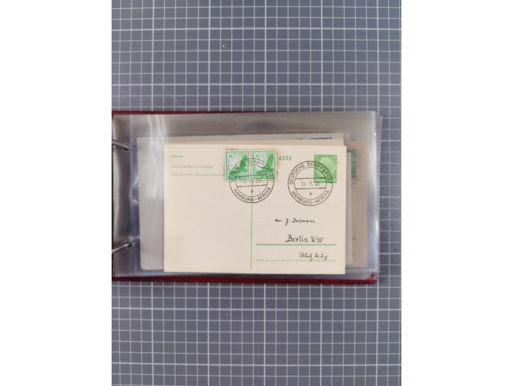 1936/39, Sammlung “DSP Deutsche Afrika-Linien/Hamburg-Afrika” mit ca. 65 Briefen, Karten und GSK, dabei viele verschiedene St