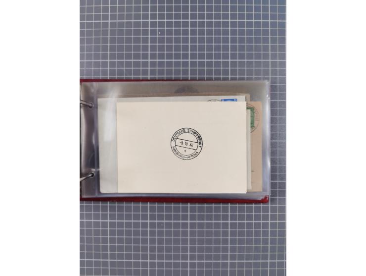 1936/39, Sammlung “DSP Deutsche Afrika-Linien/Hamburg-Afrika” mit ca. 65 Briefen, Karten und GSK, dabei viele verschiedene St