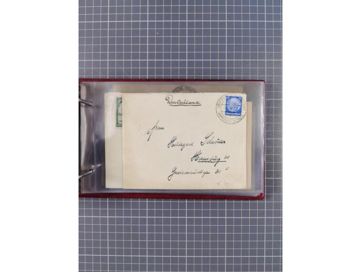 1936/39, Sammlung “DSP Deutsche Afrika-Linien/Hamburg-Afrika” mit ca. 65 Briefen, Karten und GSK, dabei viele verschiedene St
