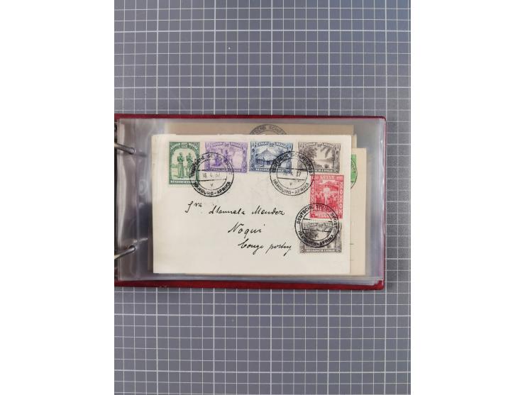 1936/39, Sammlung “DSP Deutsche Afrika-Linien/Hamburg-Afrika” mit ca. 65 Briefen, Karten und GSK, dabei viele verschiedene St