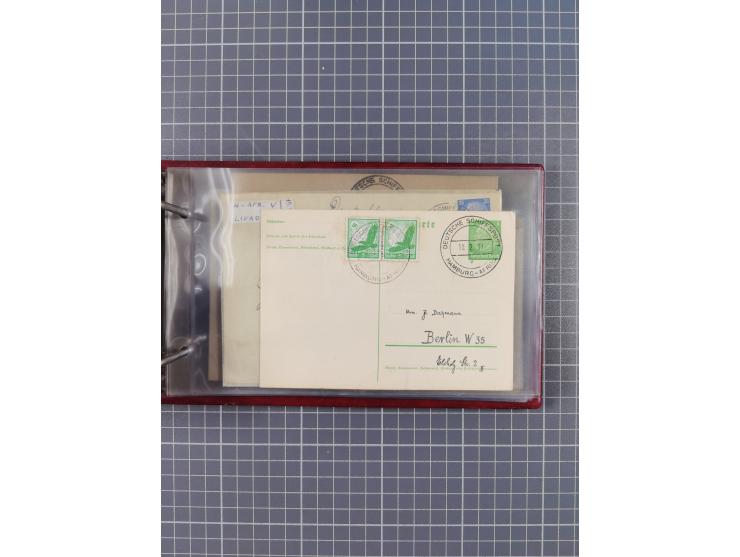 1936/39, Sammlung “DSP Deutsche Afrika-Linien/Hamburg-Afrika” mit ca. 65 Briefen, Karten und GSK, dabei viele verschiedene St