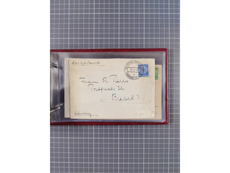 1936/39, Sammlung “DSP Deutsche Afrika-Linien/Hamburg-Afrika” mit ca. 65 Briefen, Karten und GSK, dabei viele verschiedene St