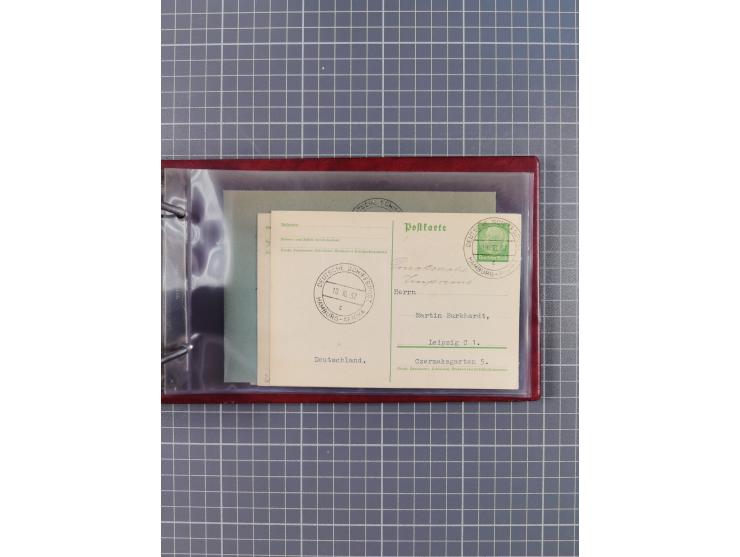 1936/39, Sammlung “DSP Deutsche Afrika-Linien/Hamburg-Afrika” mit ca. 65 Briefen, Karten und GSK, dabei viele verschiedene St