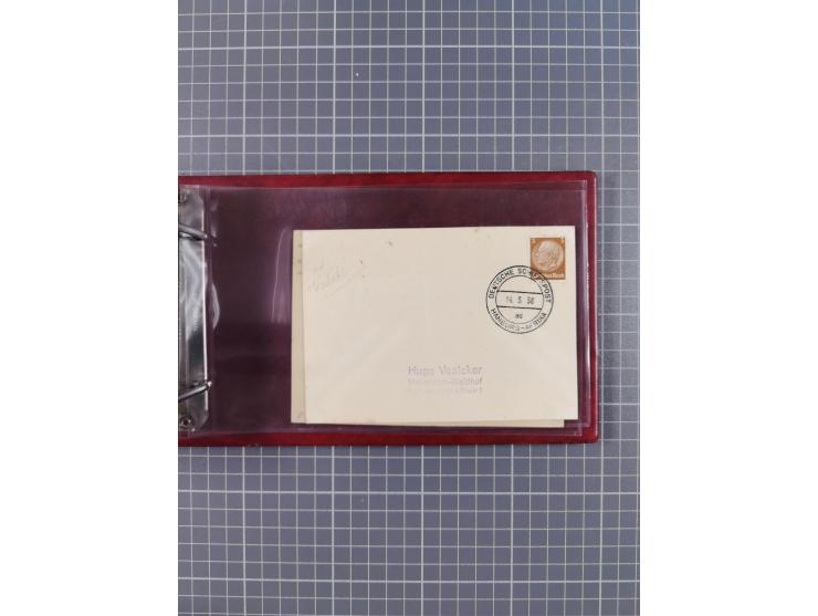 1936/39, Sammlung “DSP Deutsche Afrika-Linien/Hamburg-Afrika” mit ca. 65 Briefen, Karten und GSK, dabei viele verschiedene St
