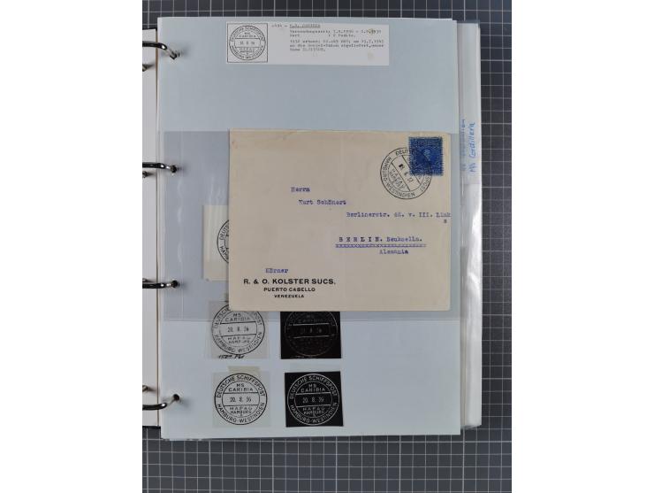 1933/39, Sammlung “DSP Hamburg-Amerika” (Westindien und Cuba-Mexiko) mit fast 50 Briefen, Karten und GSK, dabei Bedarfspost, 