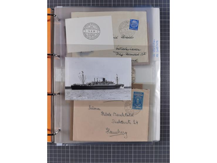 1933/39, Sammlung “DSP Hamburg-Amerika” (Westindien und Cuba-Mexiko) mit fast 50 Briefen, Karten und GSK, dabei Bedarfspost, 