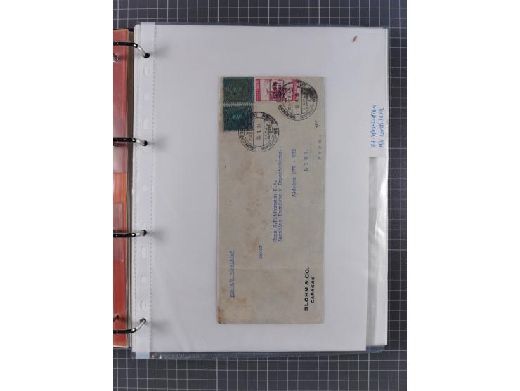 1933/39, Sammlung “DSP Hamburg-Amerika” (Westindien und Cuba-Mexiko) mit fast 50 Briefen, Karten und GSK, dabei Bedarfspost, 