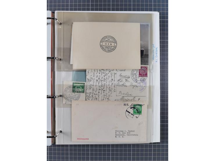 1933/39, Sammlung “DSP Hamburg-Amerika” (Westindien und Cuba-Mexiko) mit fast 50 Briefen, Karten und GSK, dabei Bedarfspost, 