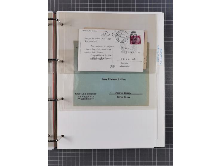 1933/39, Sammlung “DSP Hamburg-Amerika” (Westindien und Cuba-Mexiko) mit fast 50 Briefen, Karten und GSK, dabei Bedarfspost, 