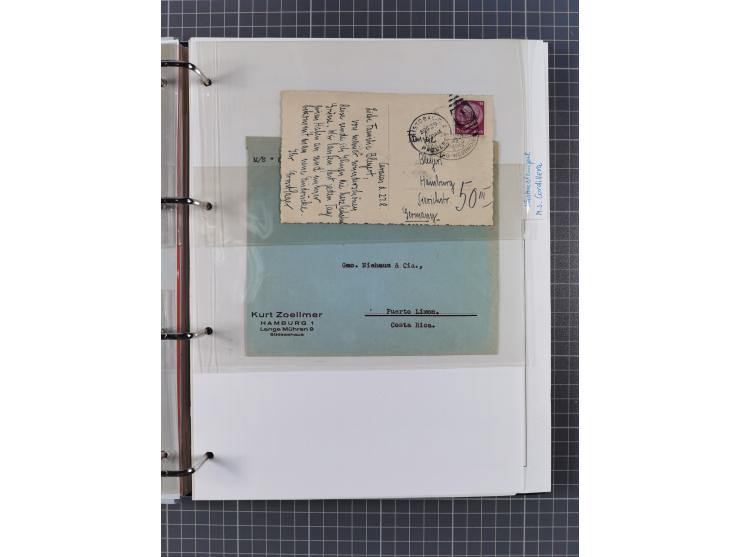 1933/39, Sammlung “DSP Hamburg-Amerika” (Westindien und Cuba-Mexiko) mit fast 50 Briefen, Karten und GSK, dabei Bedarfspost, 