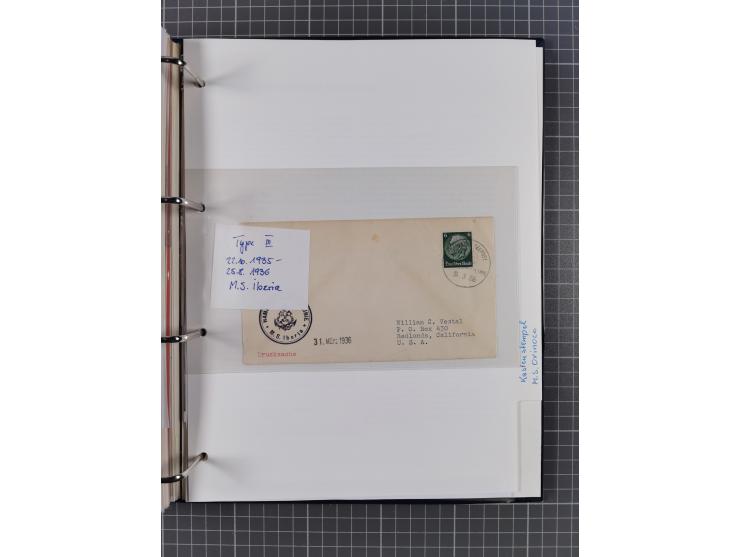 1933/39, Sammlung “DSP Hamburg-Amerika” (Westindien und Cuba-Mexiko) mit fast 50 Briefen, Karten und GSK, dabei Bedarfspost, 