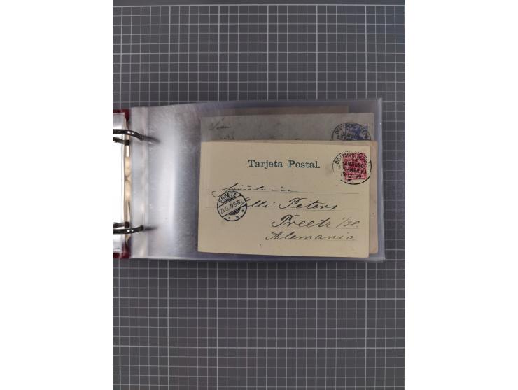 1891/1935 (ca.), umfangreiche Sammlung “DSP LINIE HAMBURG-SÜDAMERIKA I-LV” mit ca. 470 Briefen, Karten und GSK sowie wenigen 