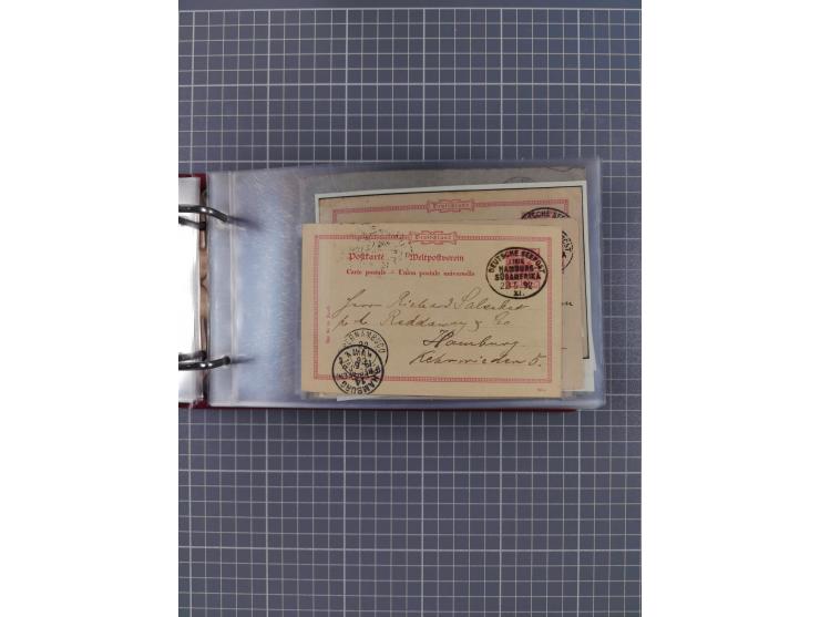 1891/1935 (ca.), umfangreiche Sammlung “DSP LINIE HAMBURG-SÜDAMERIKA I-LV” mit ca. 470 Briefen, Karten und GSK sowie wenigen 