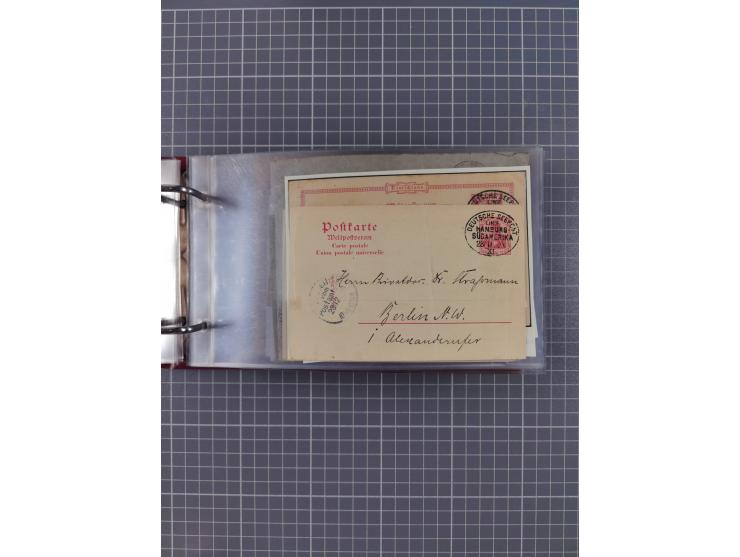 1891/1935 (ca.), umfangreiche Sammlung “DSP LINIE HAMBURG-SÜDAMERIKA I-LV” mit ca. 470 Briefen, Karten und GSK sowie wenigen 