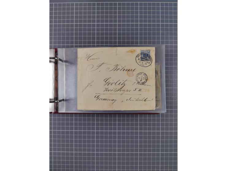 1891/1935 (ca.), umfangreiche Sammlung “DSP LINIE HAMBURG-SÜDAMERIKA I-LV” mit ca. 470 Briefen, Karten und GSK sowie wenigen 