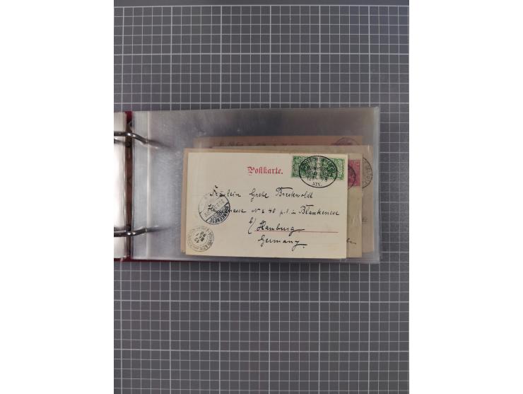 1891/1935 (ca.), umfangreiche Sammlung “DSP LINIE HAMBURG-SÜDAMERIKA I-LV” mit ca. 470 Briefen, Karten und GSK sowie wenigen 