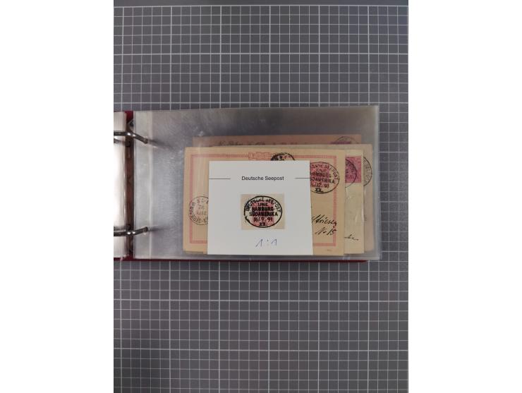 1891/1935 (ca.), umfangreiche Sammlung “DSP LINIE HAMBURG-SÜDAMERIKA I-LV” mit ca. 470 Briefen, Karten und GSK sowie wenigen 