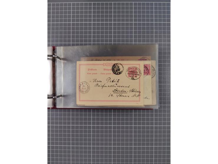 1891/1935 (ca.), umfangreiche Sammlung “DSP LINIE HAMBURG-SÜDAMERIKA I-LV” mit ca. 470 Briefen, Karten und GSK sowie wenigen 