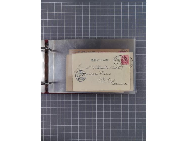 1891/1935 (ca.), umfangreiche Sammlung “DSP LINIE HAMBURG-SÜDAMERIKA I-LV” mit ca. 470 Briefen, Karten und GSK sowie wenigen 