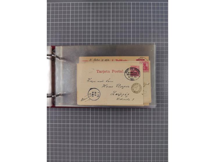 1891/1935 (ca.), umfangreiche Sammlung “DSP LINIE HAMBURG-SÜDAMERIKA I-LV” mit ca. 470 Briefen, Karten und GSK sowie wenigen 