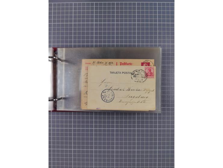 1891/1935 (ca.), umfangreiche Sammlung “DSP LINIE HAMBURG-SÜDAMERIKA I-LV” mit ca. 470 Briefen, Karten und GSK sowie wenigen 