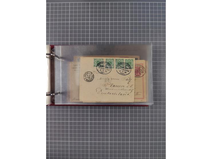 1891/1935 (ca.), umfangreiche Sammlung “DSP LINIE HAMBURG-SÜDAMERIKA I-LV” mit ca. 470 Briefen, Karten und GSK sowie wenigen 