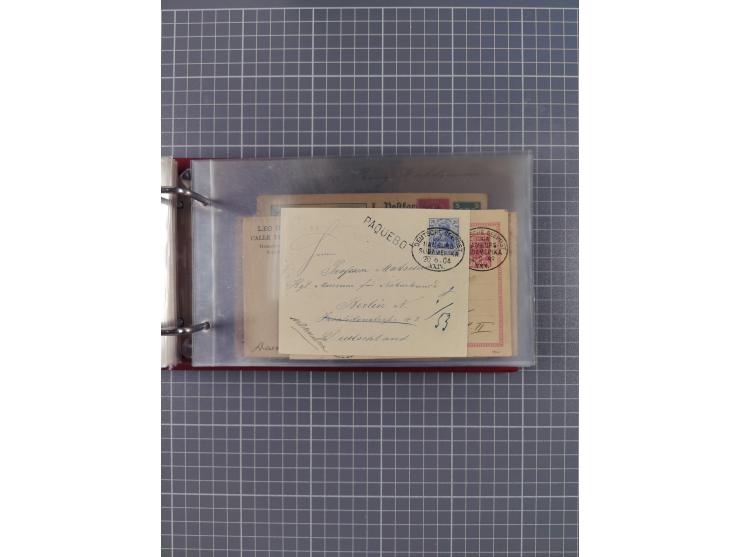 1891/1935 (ca.), umfangreiche Sammlung “DSP LINIE HAMBURG-SÜDAMERIKA I-LV” mit ca. 470 Briefen, Karten und GSK sowie wenigen 