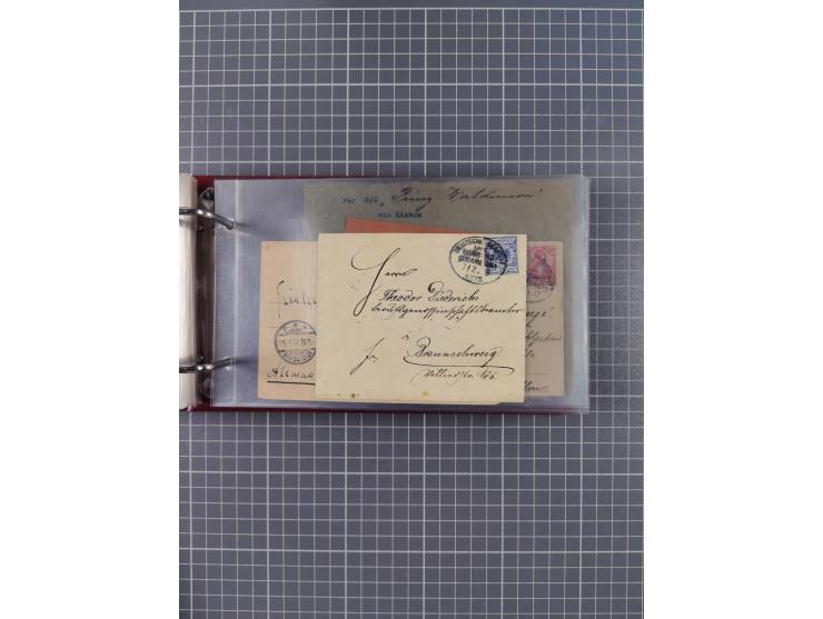 1891/1935 (ca.), umfangreiche Sammlung “DSP LINIE HAMBURG-SÜDAMERIKA I-LV” mit ca. 470 Briefen, Karten und GSK sowie wenigen 