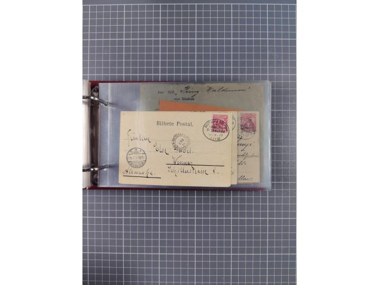 1891/1935 (ca.), umfangreiche Sammlung “DSP LINIE HAMBURG-SÜDAMERIKA I-LV” mit ca. 470 Briefen, Karten und GSK sowie wenigen 