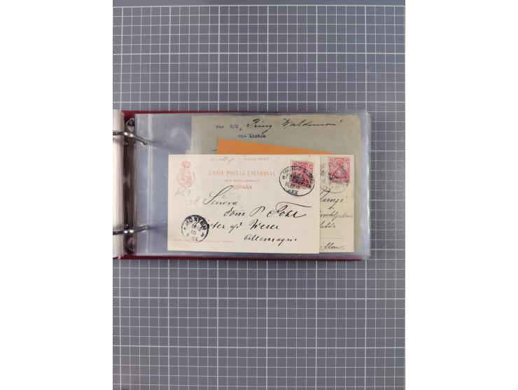 1891/1935 (ca.), umfangreiche Sammlung “DSP LINIE HAMBURG-SÜDAMERIKA I-LV” mit ca. 470 Briefen, Karten und GSK sowie wenigen 