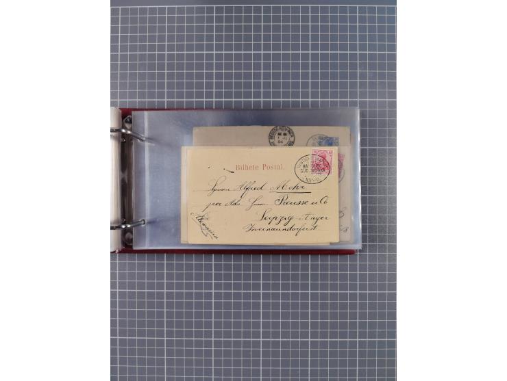 1891/1935 (ca.), umfangreiche Sammlung “DSP LINIE HAMBURG-SÜDAMERIKA I-LV” mit ca. 470 Briefen, Karten und GSK sowie wenigen 