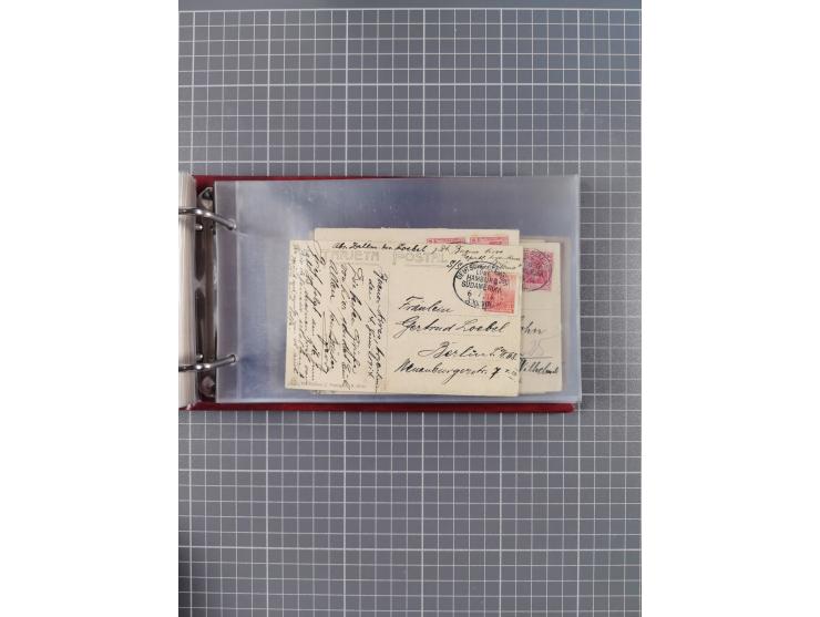 1891/1935 (ca.), umfangreiche Sammlung “DSP LINIE HAMBURG-SÜDAMERIKA I-LV” mit ca. 470 Briefen, Karten und GSK sowie wenigen 